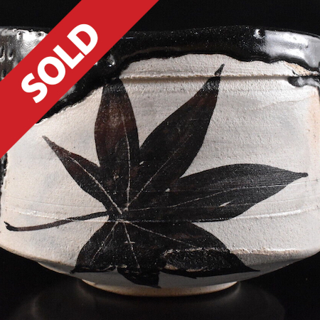 Masaru Kamei Kuro Oribe Chawan | Masterwork